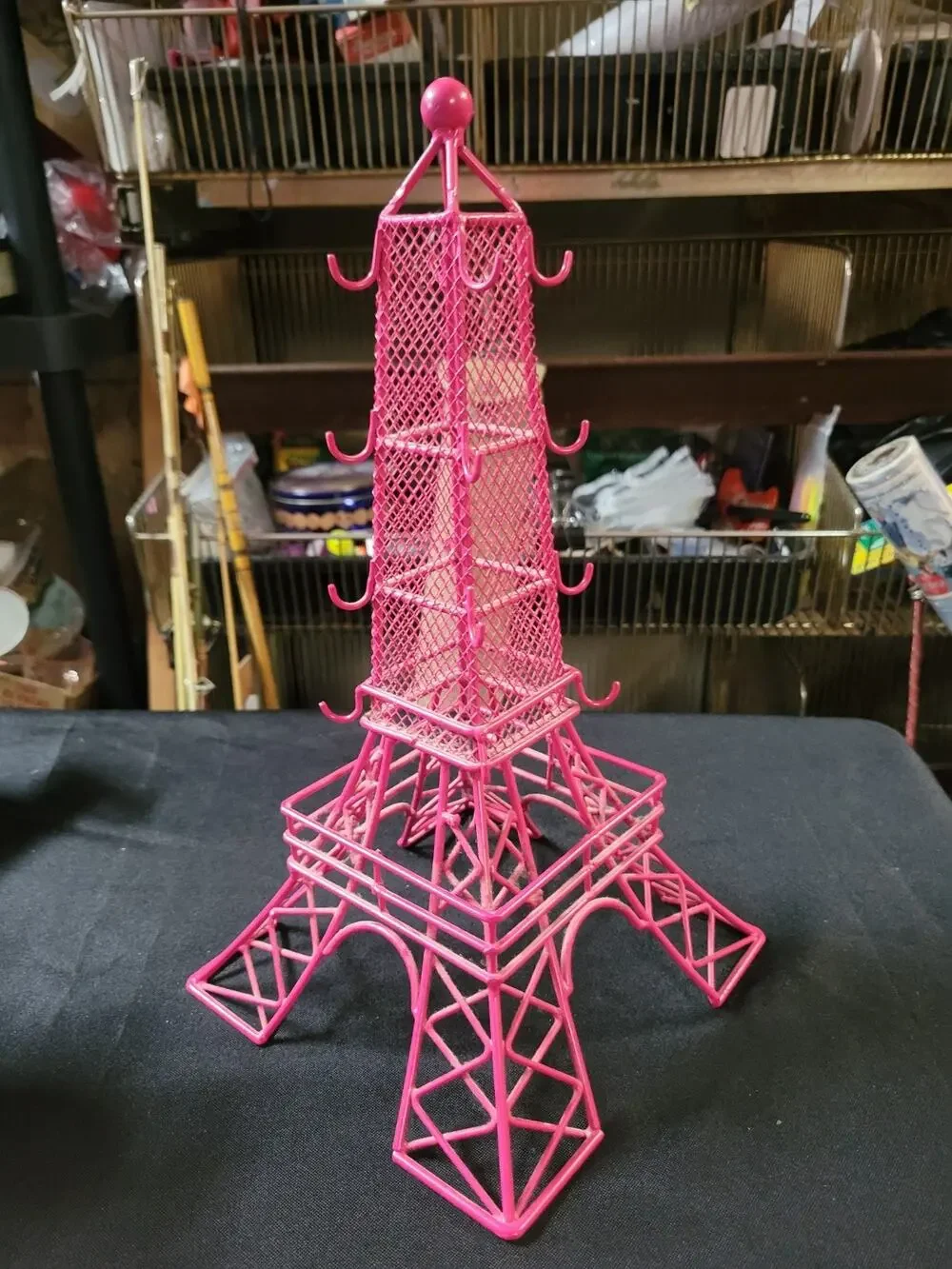 Decorative Paris Red Eiffel Tower Metal Earring Holder/Rack